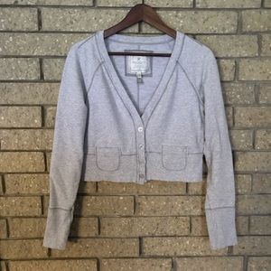 AEO Grey Crop Sweatshirt